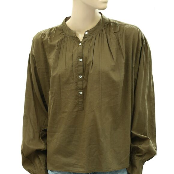 Buck Mason Heirloom Cotton Ojai Shirt Tunic Top Long Sleeve Oversized S 283535 - Picture 7 of 10